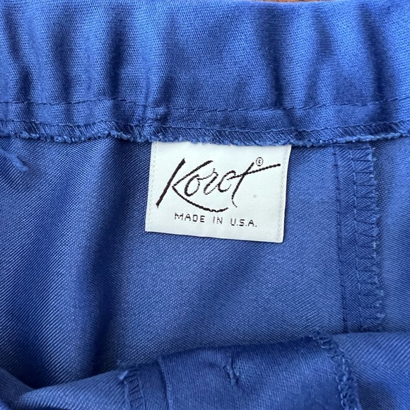 Vintage Koret Blue Button Down MIDI skirt - Picture 3 of 7